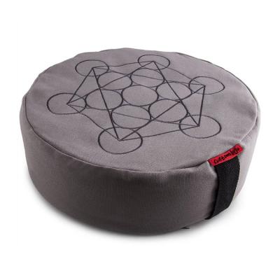 China Custom Embroidered Floor Anti-Decubitus Zafu Round Yoga Buckwheat Buti Meditation Cushion for sale