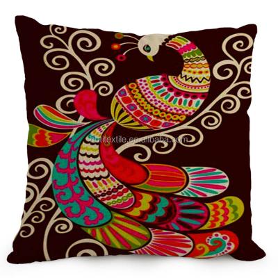 China Luxury Eco-Friendly Peacock Feather Cushion Covers 45X45cm High Level Pillow Covers Unique Tiles Cases Sofa Bedroom Gift for sale