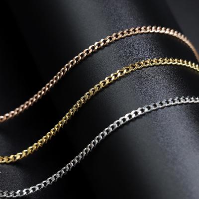 China FASHIONABLE MICCI High Quality Wholesale Custom 316 Stainless Steel DIY Bulk Gold Plated Restrictor Chains For Necklace Jewelry Making for sale