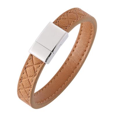 China FASHIONABLE Men's Fashion Personality Leather Bracelet Sports Bracelet Men for sale