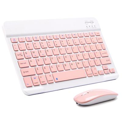 China Colorful Wireless Keyboard Mouse Combos For Tablet Android IOS Window Teclado Mini Wireless Keyboard Mouse for sale