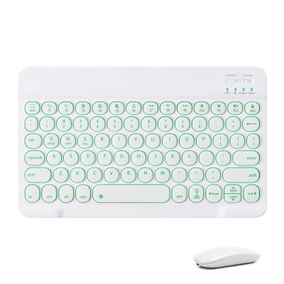 China Wireless Keyboard Mouse Combos With Colorful RGB Backlit For Apple iPad Xiaomi Samsung Huawei Phone Teclado for sale