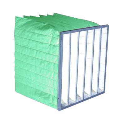 China High Quality Green Communication Industry Pocket Air Filter F6 High Efficiency Bag Filter For Ventilation for sale