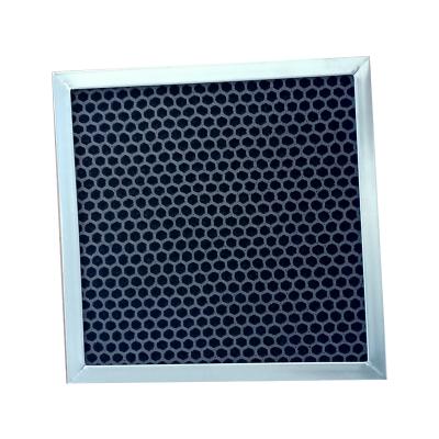 China Odor remove hot sale honeycomb air carbon filter with coconut shell activated carbon air purifire filter for home cleaning for sale