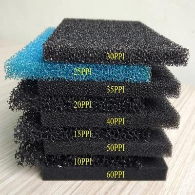 China Factory Customized Reticualted Open Polyurethane Foam Cell Filter Foam Sponge For Dust Filter for sale