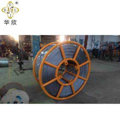 China Overhead Power Line Stringing Operation Galvanized Steel Wire Anti Twisting Rope , Steel Wire for sale