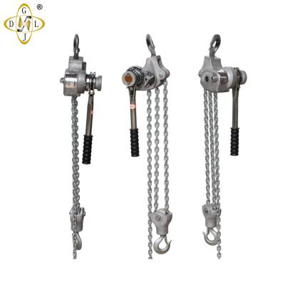 China Construction Material Shops Aluminum Alloy Lever Chain Block, Hoist 1.5 Ton Essential Chain Block for sale