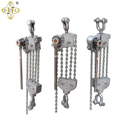 China Building Material Shops 9Tons Aluminum Chain Lever Hoist , Chain Hoist for sale