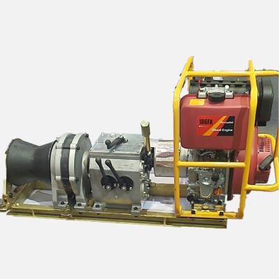 China For tower construction 12000 lbs 12v 5 ton electric wire rope hydraulic winch for sale