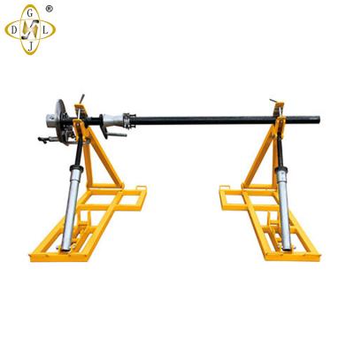 China Support Cable Drum With Mechanical Hydraulic Disc Brake System Detachable Cable Pulling Drum Jack Stand for sale