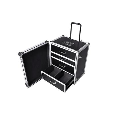 China Custom Universal Porcelain Tool Suitcase Aluminum Flight Case Convenient With Drawer for sale