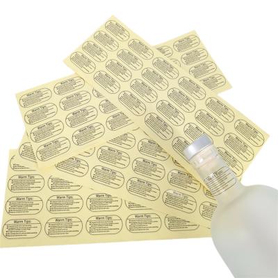 China Oil proof and Waterproof Hot New Products Plastic Bottles Waterproof High Viscosity PP Transparent Stickers Label for sale