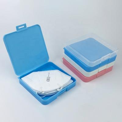 China Maskeeper Recyclable Multicolor Holder Storage Case N95 FaceMask Storage Square KN95 Case Small Foldable Masking Bag for sale