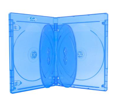 China Media WEISHENG pp 14mm Super Clear Plastic 6 Disc DVD Case Blu-ray Clear Space Cd Case Storage Case for sale