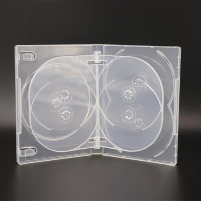 China 22mm dvd case 7 discs dvd disc plastic box eco-friendly cd dvd packaging pp case for sale