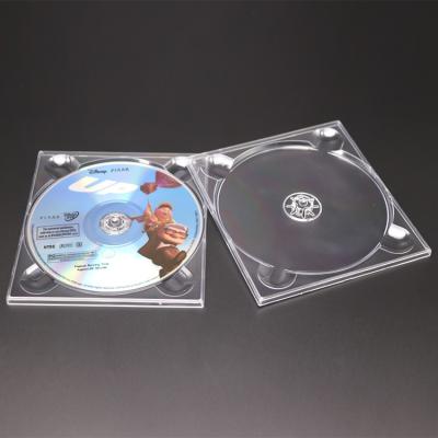 China WEISHENG 2-CD Digi Plastic 2-Disc DVD DIGITRAY Single 5.5mm Stackable Clear Tray for sale