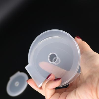 China Recycled Portable Clear Plastic CD Holder Media Player Packaging Materials Clamshell Single CD Box for sale