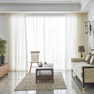 China Modern Good Quality Sheer Linen Curtains For Living Room for sale