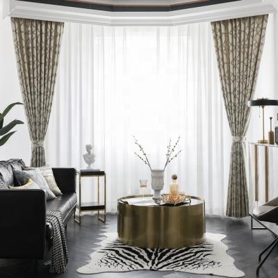 China Blackout Custom Design Factory Jacquard Window Curtain For Living Room for sale