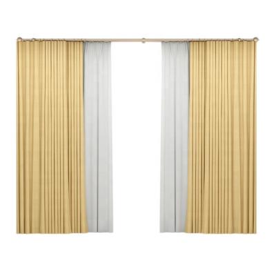 China Wholesale Cheap Luxury Blackout Polyester Grommet Liner Curtain for sale