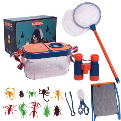 China Outdoor Play Sets Xinmei Toys Simulation Pretend Play Camping Sets 16PCS Science Insect Collection Hobby Educational Costume For Kids for sale