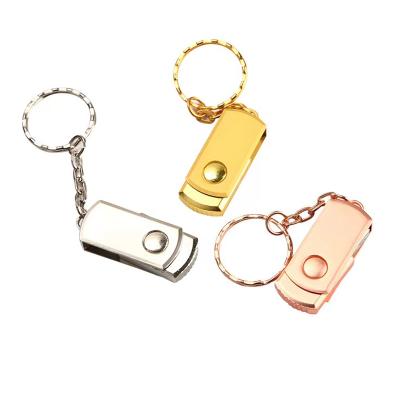 China Custom LOGO Custom Flash Drive Metal USB Stick 64gb USB Lathe Spinning Gift Accessories Mini USB Stick Customized LOGO for sale