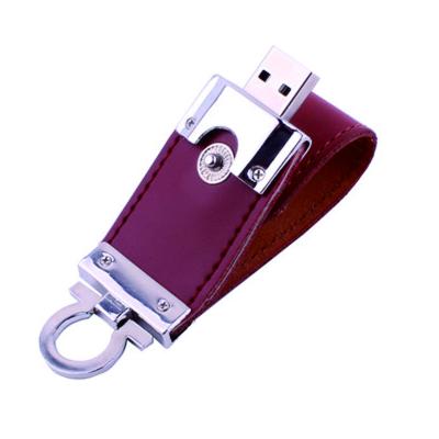 China Fashion Leather Usb Flash Drive 4GB 8GB 16GB 32GB Memory Card and Flash Readers 64GB Pendrives Gift U Disk for sale