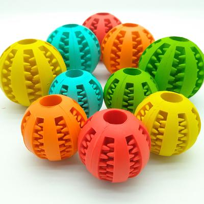 China 5CM Elasticity Ball Natural Rubber Interactive Pet Toys New Viable Dog Toys for sale