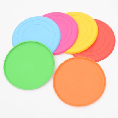 China New Viable Funny Dog Toy Game Flying Silicone Flying Saucer Discs for sale