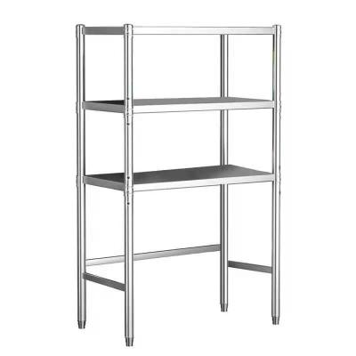 China Wholesale Folding Table High Quality Carbon Steel Kitchen Utensils Storage Rack Kitchen Shelf Metal Bracket and Stainless Steel for sale