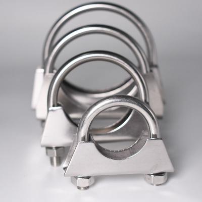 China Wholesale High Quality Pipe Tie Carbon Steel And Stainless Steel Pipe Clamp Round Square U Shaped Pipe Clamp for sale