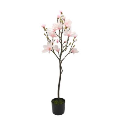 China Home Decor China Made Cheap Tall Plastic Tree Home Decor Artificial Magnolia Trees for sale