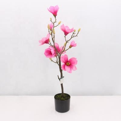 China Manufacturer Large Plastic Cheap Indoor Outdoor Decoration Artificial Magnolia Trees for sale