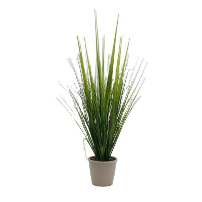 China Potted Artificial Faux Bonsai Grass Bush Indor Decoration Cattail Cattail Grass For Room Decor for sale