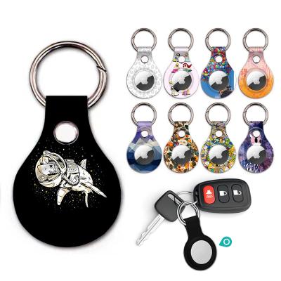 China Anti-lost TPU Glossy Key Chain Airtag Protect Case GPS IMD Design Airtag Soft Full Printing Case for sale