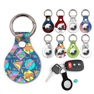 China newest hot seller Anti-drop Customized Unique IMD Printing Key Airtag Protective Case Locator Tracker Chain Airtag Case for sale