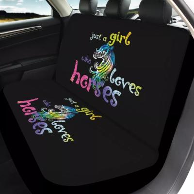 China Durable Custom Your Logo Image Design Name Photo 3D Printing Car Seat Covers Full Full Set Fit For Most Car Accessories Auto Cushion Covers for sale