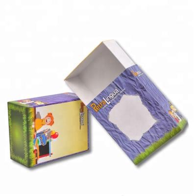 China Kids Handmade Eco Friendly Paper Shoes Clothes Box With Custom Logo for sale