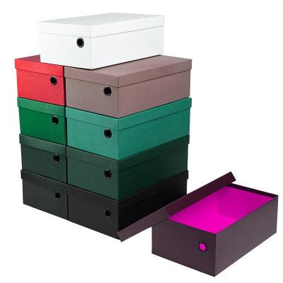 China Recyclable Wholesale Shoe Box Cardboard Shoe Packaging Paper Box for sale