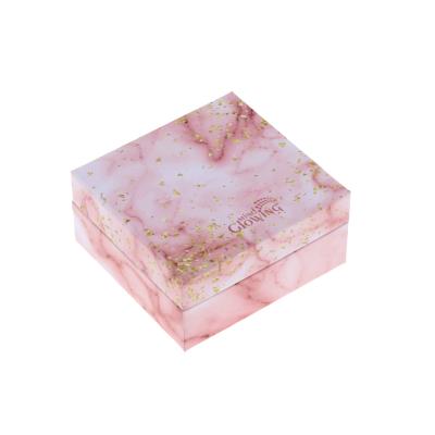 China Handmade Custom Logo Lid Box Low Box Cardboard Wedding Favor Gift Packaging Marble Gift Paper Box for sale