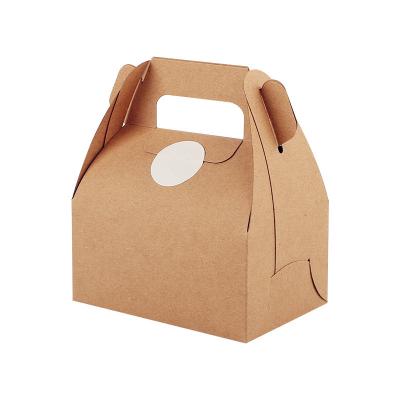 China Recycled Materials Customized Luxury Pastry Box Packaging Bakery Kraft Paper Baking Paper Box for sale