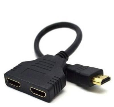 China 2IN1 LAPTOP HDTV Adapter Y Cable Y Splitter Cable 1 Male To Dual Female HDTV 2 Y Splitter Adapter for sale