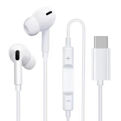 China In-Ear Digital Headphones Audio Cable Headphones Type C Type-C Earphone, For Type C USB Headphones Honor Supports Samsung Google for sale