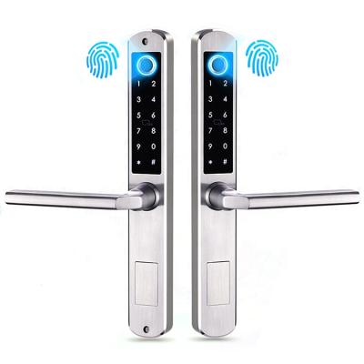 China Smart Remote Control Double Side Fingerprint Smart Locks TTLock Door Lock Stainless Steel IP65 Remote Waterproof Smart Door Lock for sale