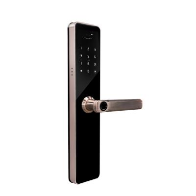 China APP Durable Stainless Steel Door Lock Fingerprint WIFI Card Digital Remote Control European Modern Smart Smart Door Lock for sale