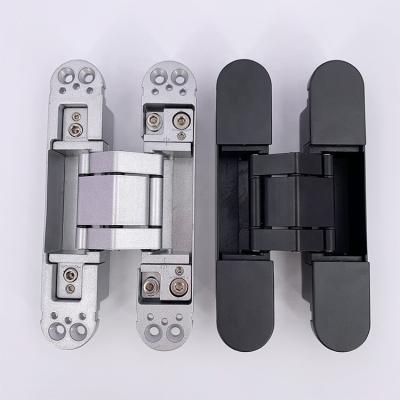 China Modern 3 Way Zinc Alloy Adjustable Concealed Hinge 100 Kg Door Weight Concealed Hinges 180 for sale