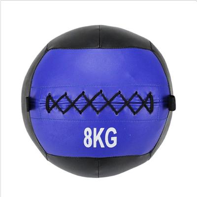 China Durable PU Leather Gym Exercise PU Leather Soft Medicine Ball For Cross-training for sale