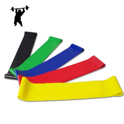 China Durable 5 Resistance Levels Different Custom Printed Logo Resistance Exercise Band for sale