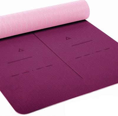 China Sport Used Mat Popular Non Slip Yoga Mat Band Materials Body Alignment System Textured Non Slip Mat for sale