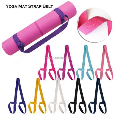 China High Quality Yoga Mat Strap Belt Adjustable Sports Carry Yoga Exercise Belt for sale